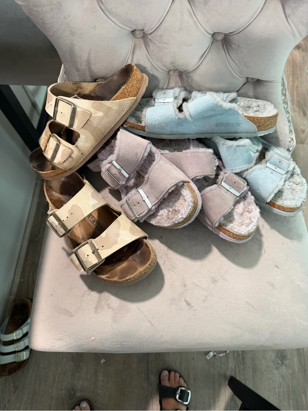 3 PAIRS OF SIZE 37 BIRKENSTOCKS - Picture 1 of 2